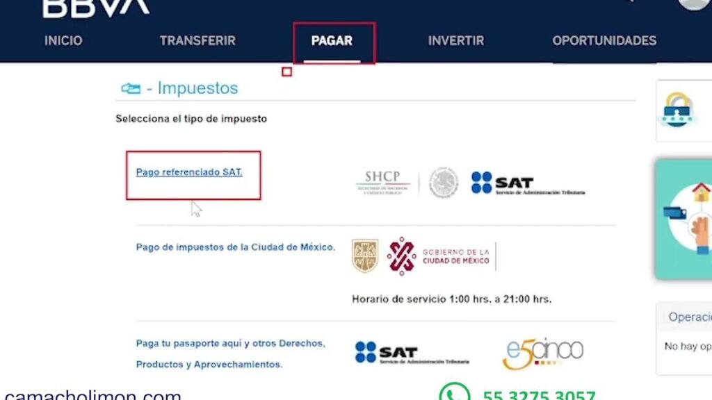 bancos autorizados pago impuestos sat realiza tu pago seguro