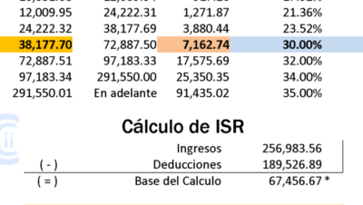 impuestos para personas fisicas en mexico cuanto se paga