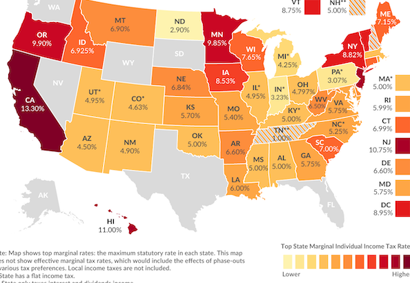 porcentaje de impuestos en estados unidos descubrelo